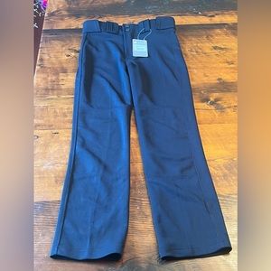 Easton Rival 2 Youth Large  Boys Baseball Pants Open Bottom Black